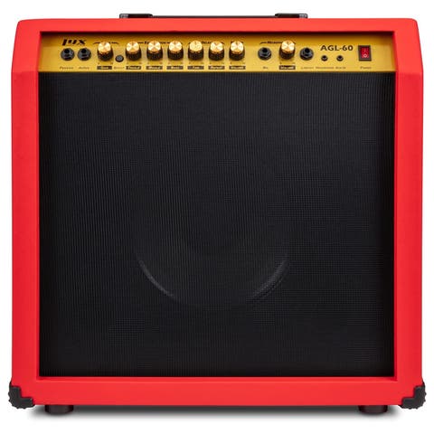 60 Watt Electric Guitar Amplifier with 10, 4-Ohm Speaker, Microphone Inputs & More