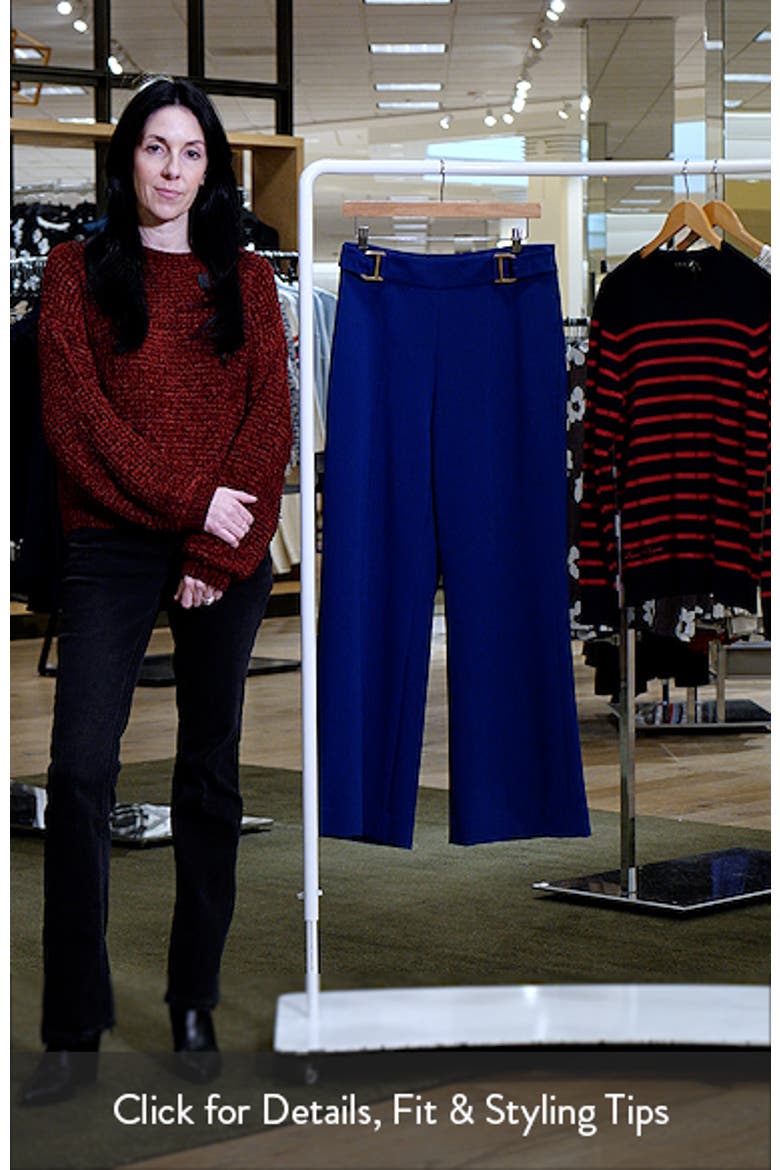 The Inez Buckle Detail Wide Leg Pants video