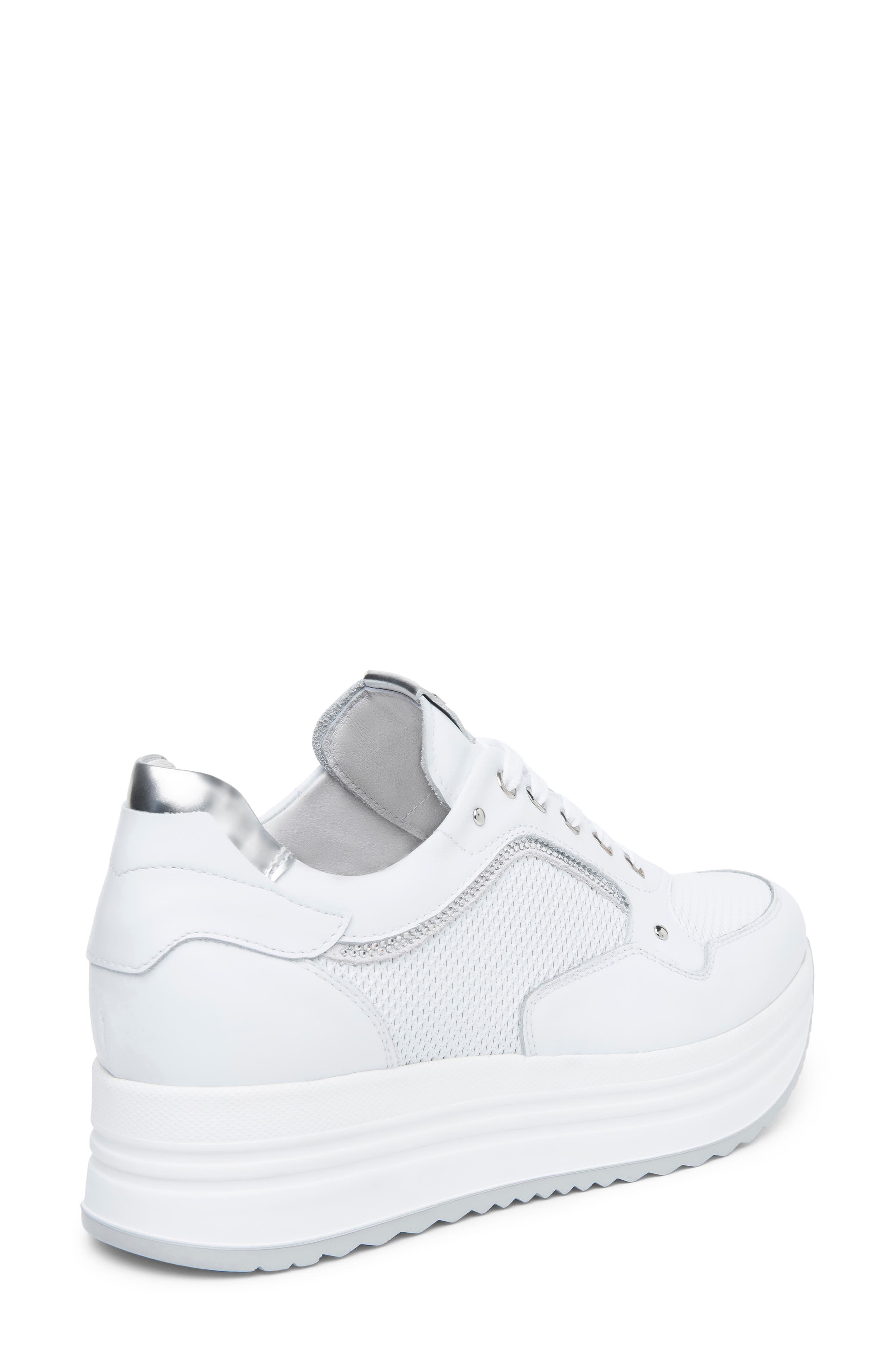 NeroGiardini Perfed Platform Sneaker, Alternate, color, 