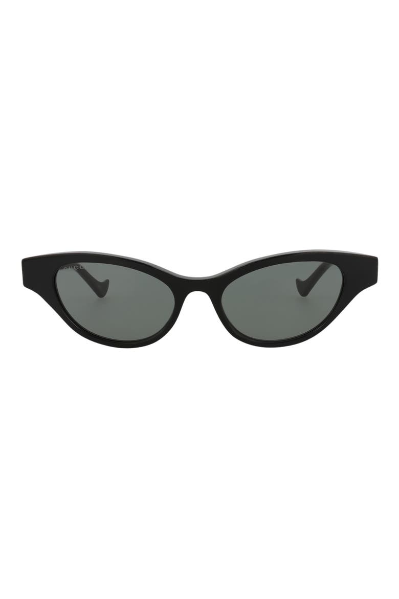 51mm Cat Eye Sunglasses, Main, color, BLACK BLACK GREY