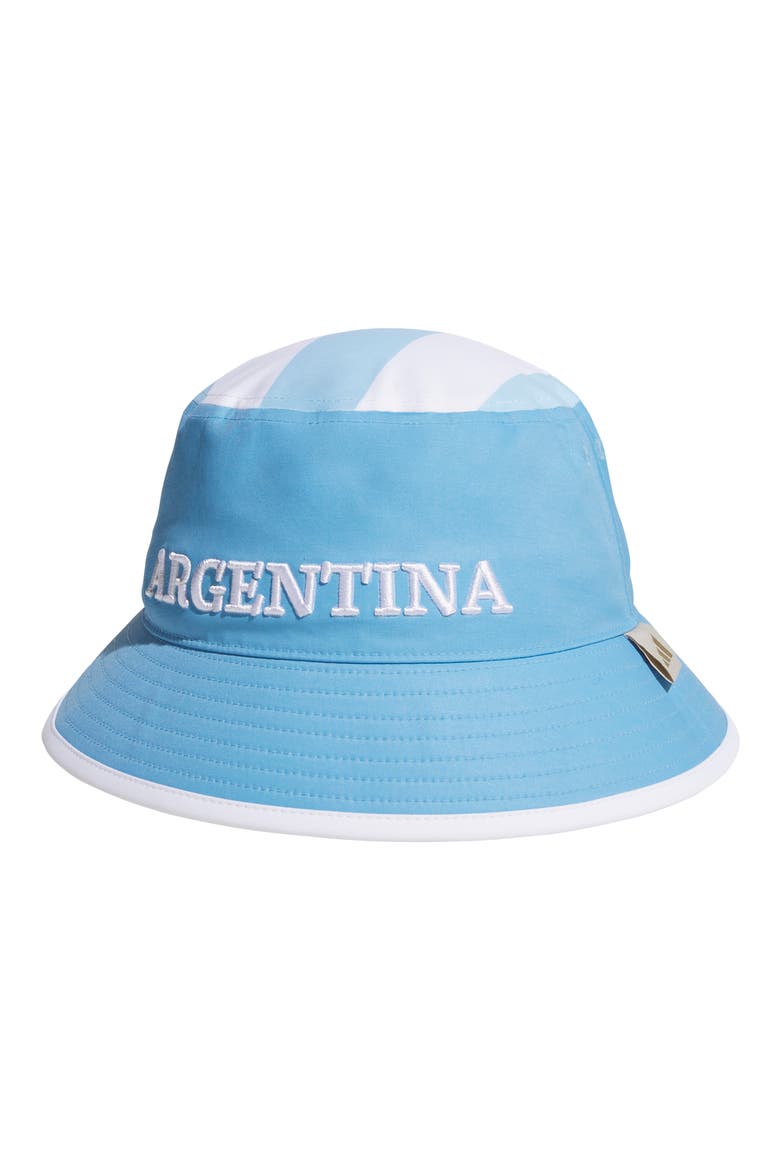 Argentina Fan Bucket Hat, Main, color, LIGHT BLUE/ ICEY BLUE/ WHITE