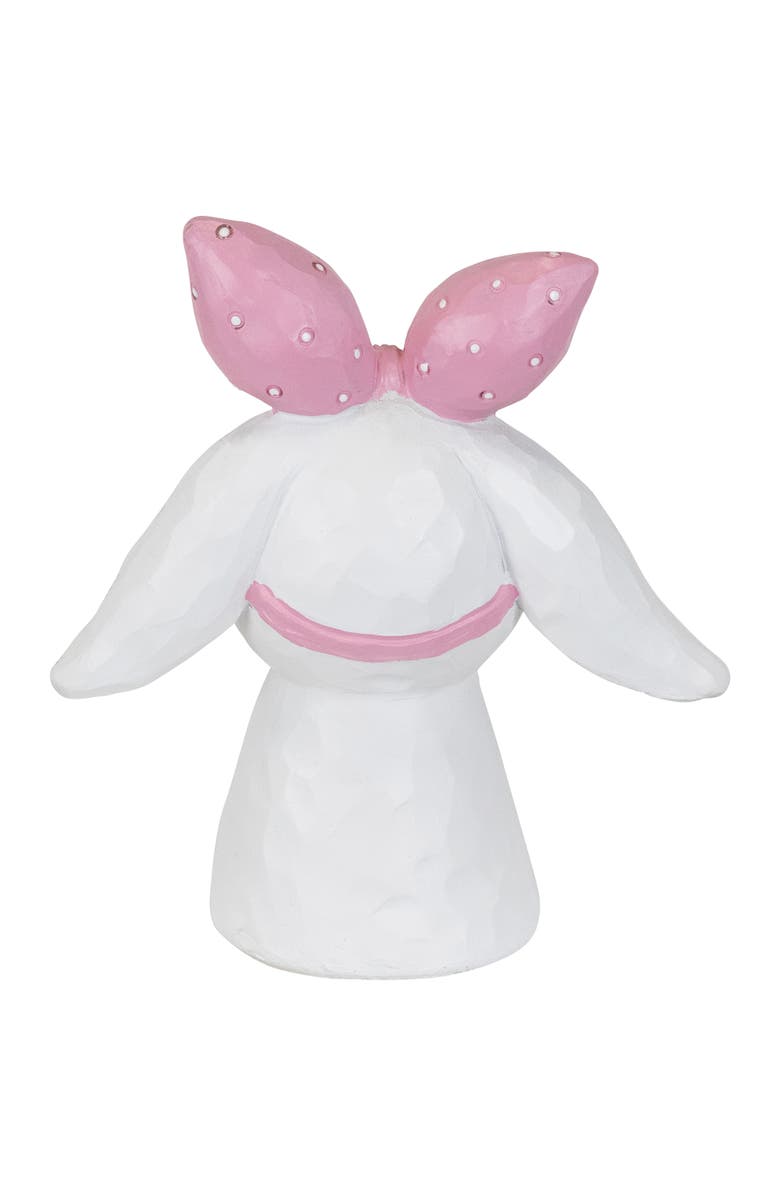 Northlight Easter Bunny Bust with Hair Bow - 7.5" - White and Pink, Alternate, color, White