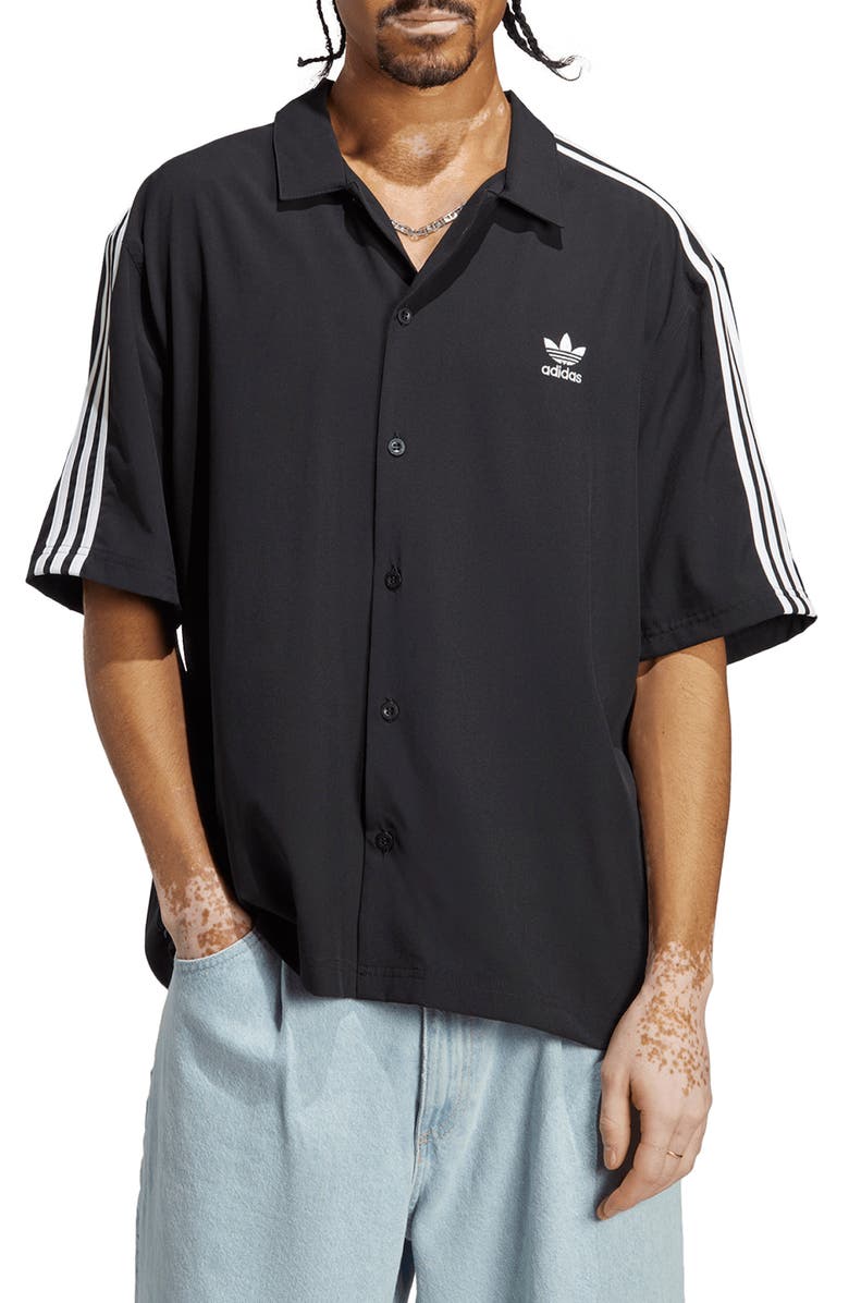 adidas Adicolor Classics Button-Up Shirt, Main, color, 