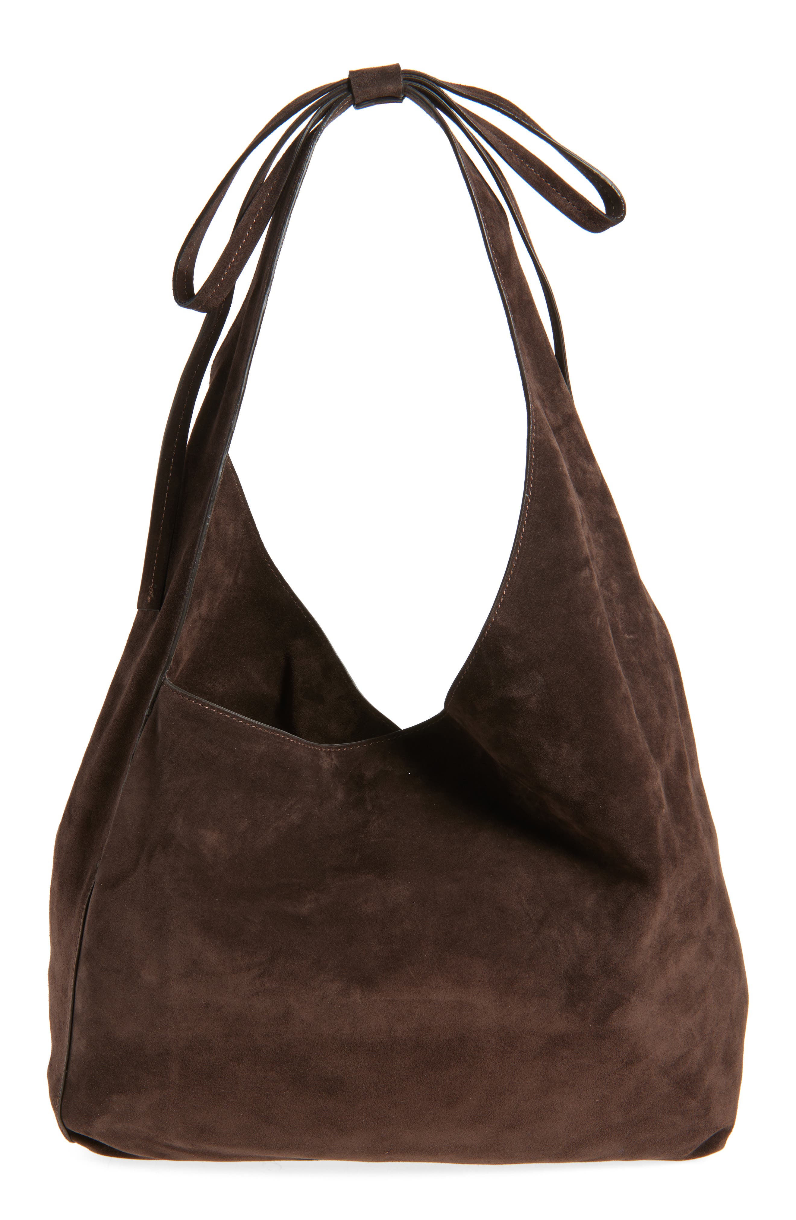 Reformation Medium Vittoria Leather Tote, Main, color, Boss Suede