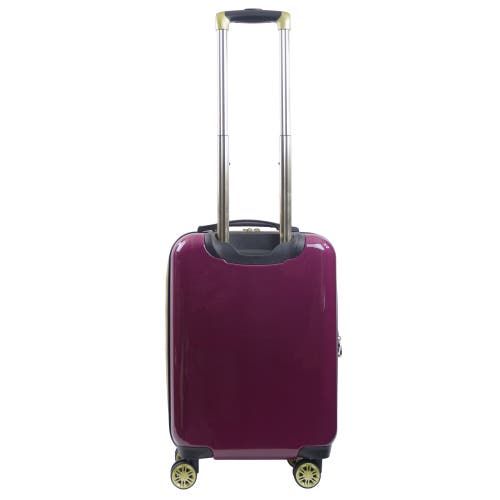 Ful Wb Harry Potter Hogwart Express Hardside Printed Abs 21 Inch Luggage In Burgundy