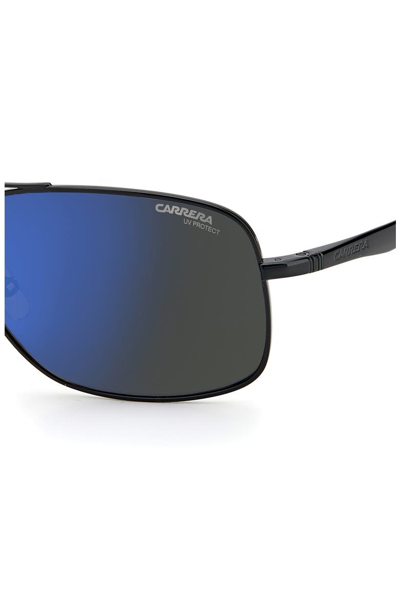 60mm Navigator Sunglasses, Alternate, color, BLACK