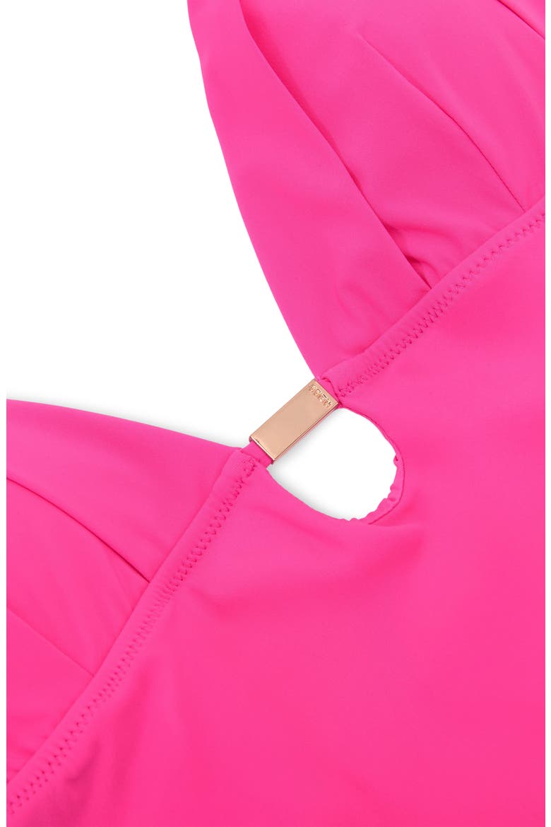 Nadine Cutout One-Piece Swimsuit, Alternate, color, PINK