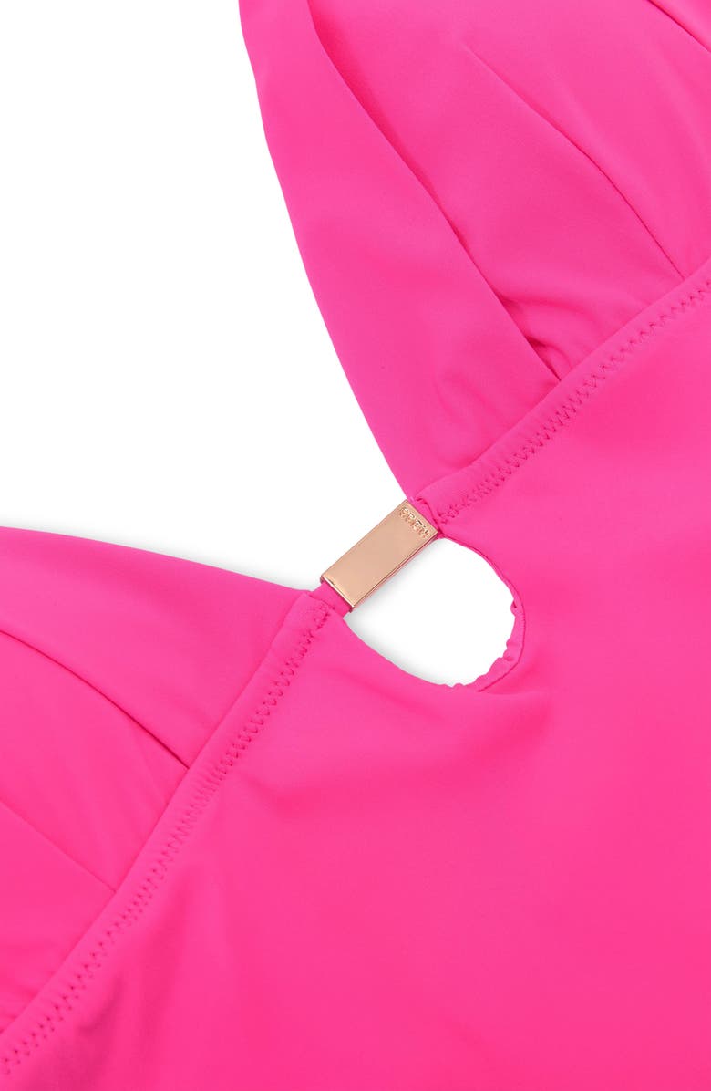 Reiss Nadine Cutout One-Piece Swimsuit, Alternate, color, Pink