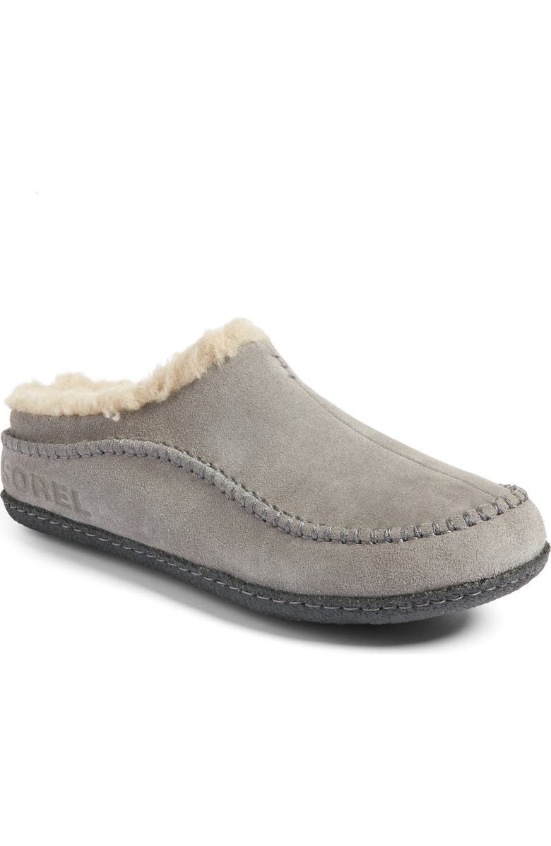 SOREL Falcon Ridge II Scuff Slipper, Main, color, Quarry Black