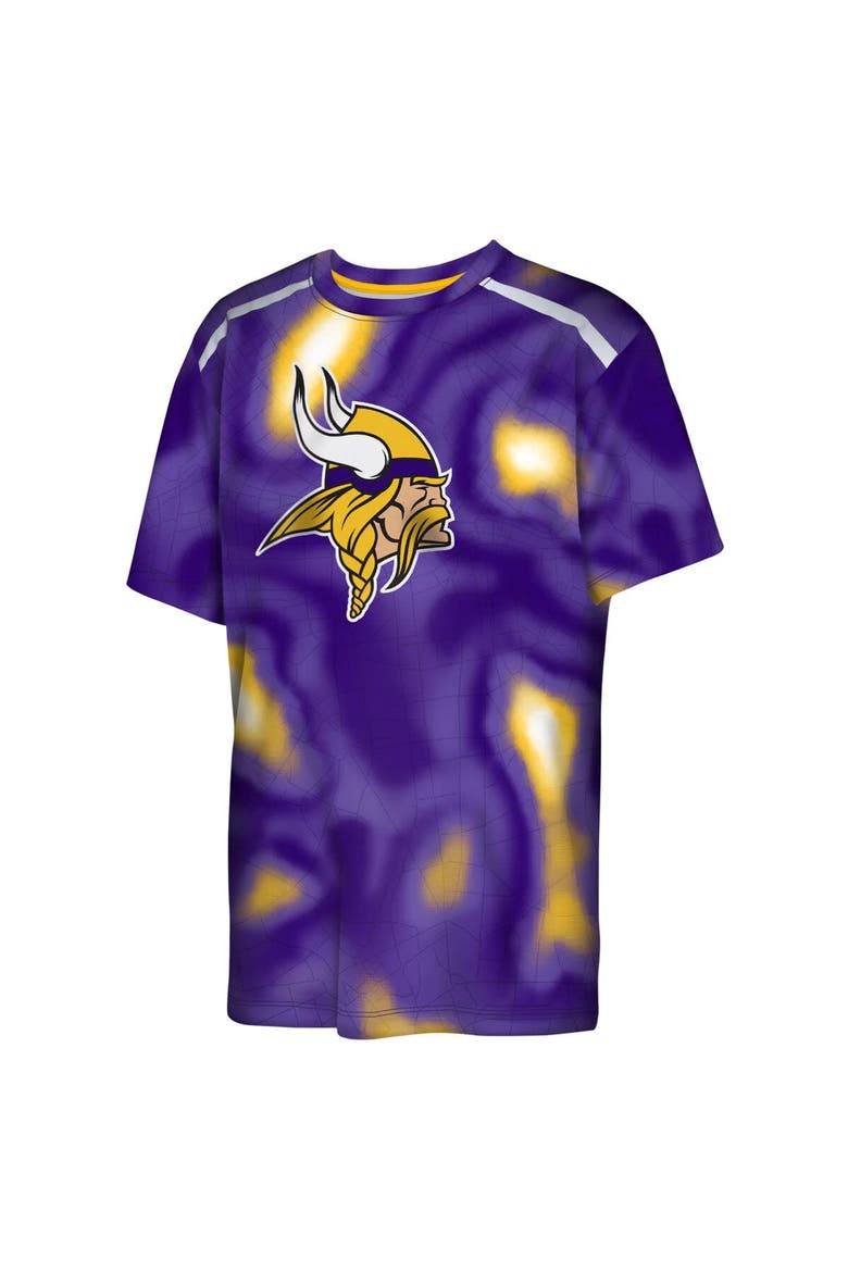Youth Outerstuff Purple Minnesota Vikings End Zone Dri-Tek T-Shirt, Alternate, color, Purple