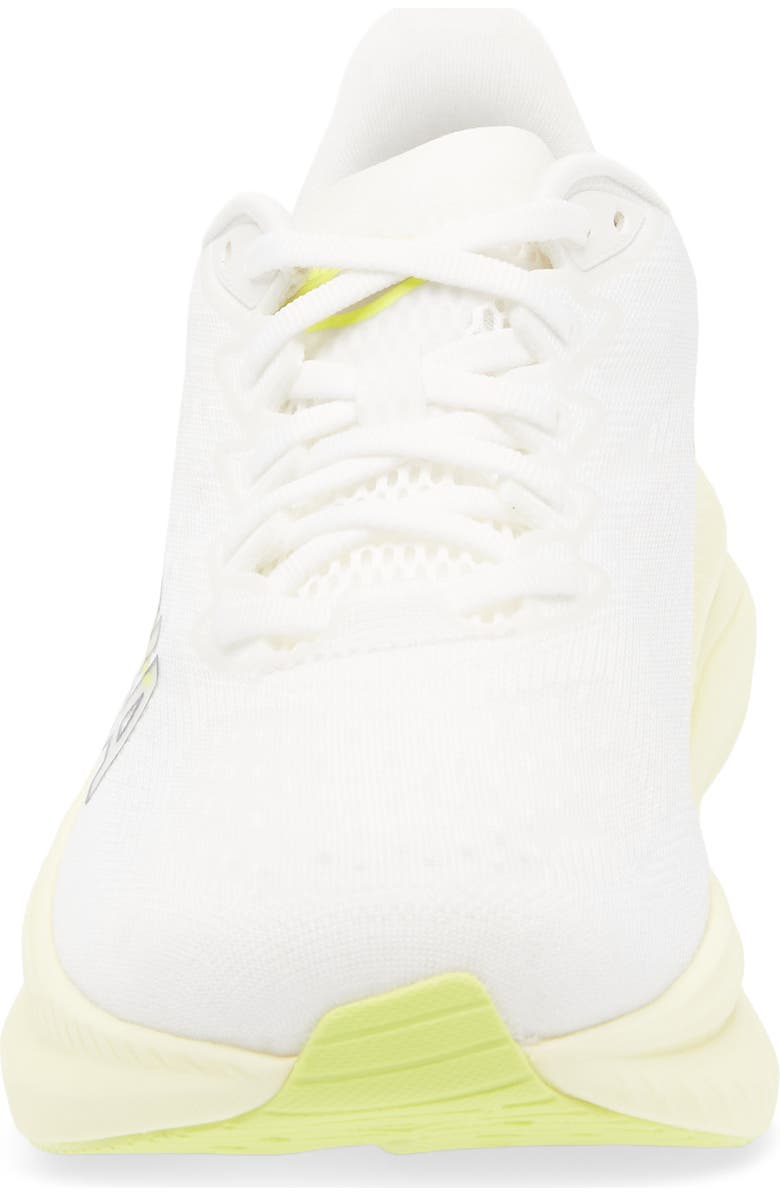 HOKA Mach 6 Running Shoe, Alternate, color, White / Neon Hoka Citrus
