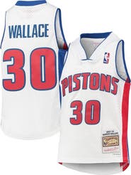 Mitchell & Ness Youth Mitchell & Ness Rasheed Wallace White Detroit Pistons 2003/04 Hardwood Classics Swingman Jersey