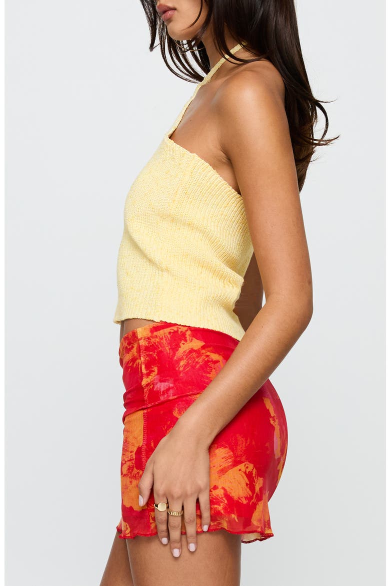 Runaway Baby Knit Halter Top, Alternate, color, LEMON