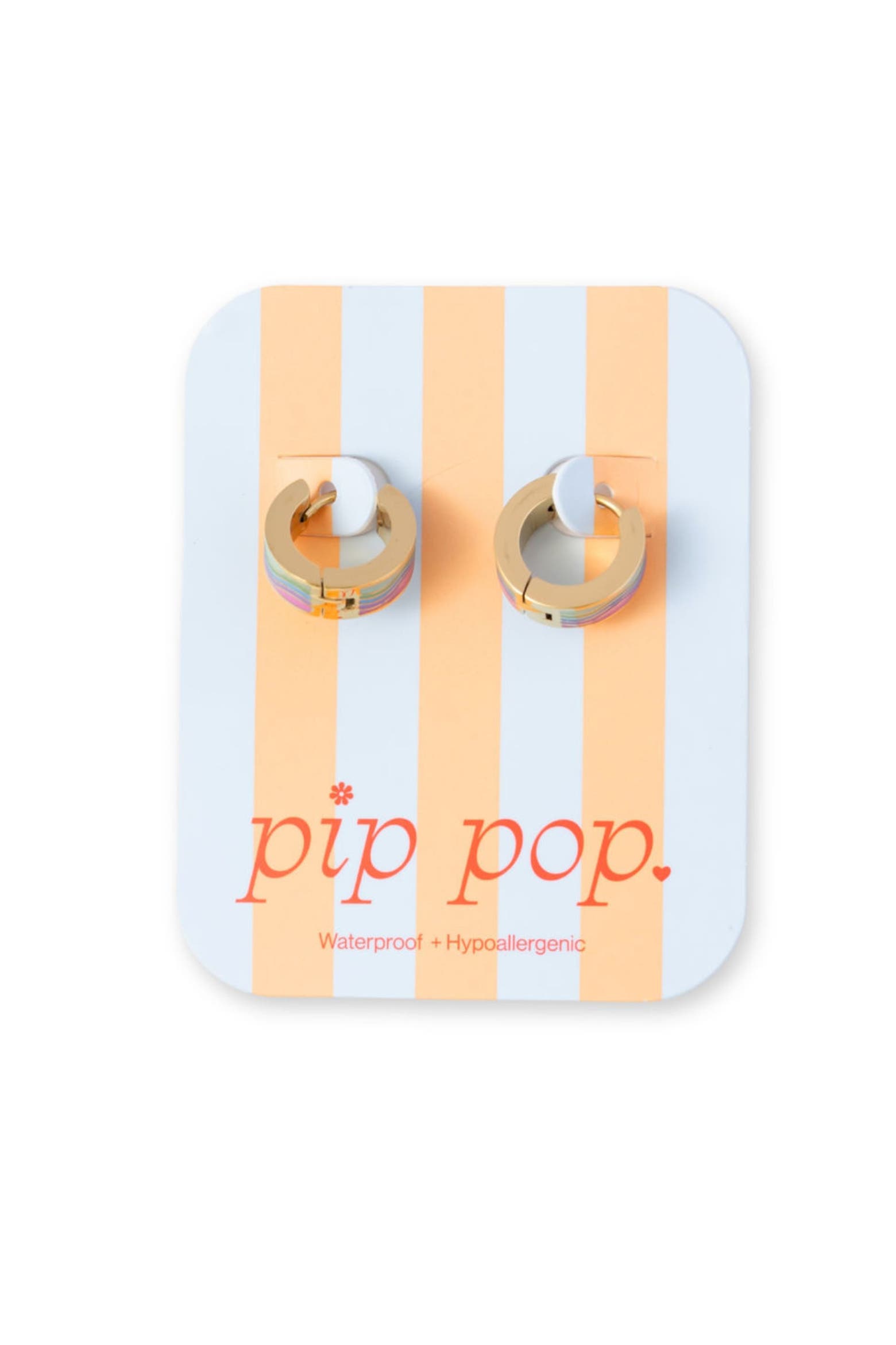 Pip Quantity Pip Pop Girls' Pastel Rainbow Hoop Hypoallergenic Earring | Nordstrom