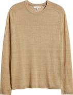 Jack Victor Cormack Long Sleeve Crewneck Linen & Silk Pullover