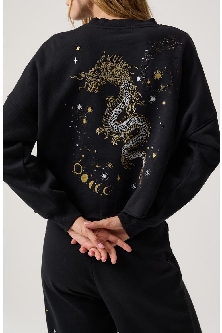 Dream Dragon Liberate Sweatshirt, Alternate, color, BLACK