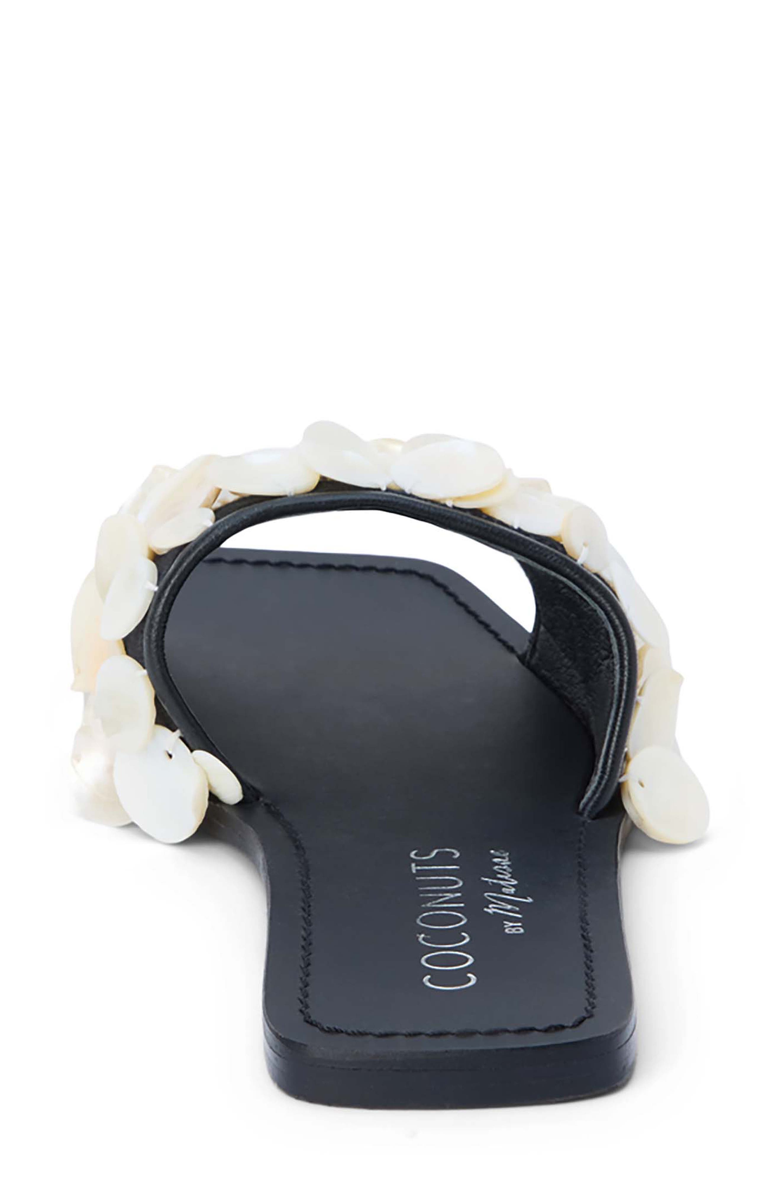 Coconuts by Matisse Waverly Slide Sandal, Alternate, color, Black/ White