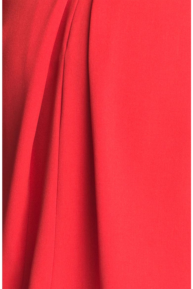 Belted A-Line Dress, Alternate, color, RED
