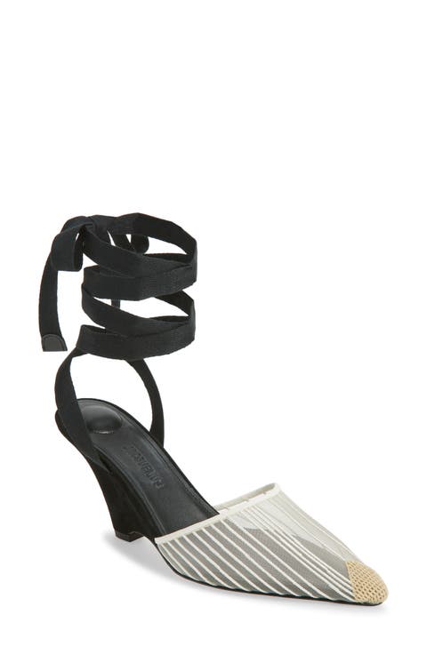 Les Espadrilles Pointed Toe Wedge Pump (Women)