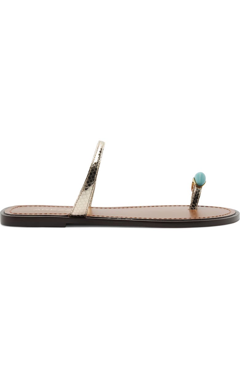 Arezzo Sophie Slide Sandal, Alternate, color, Platino