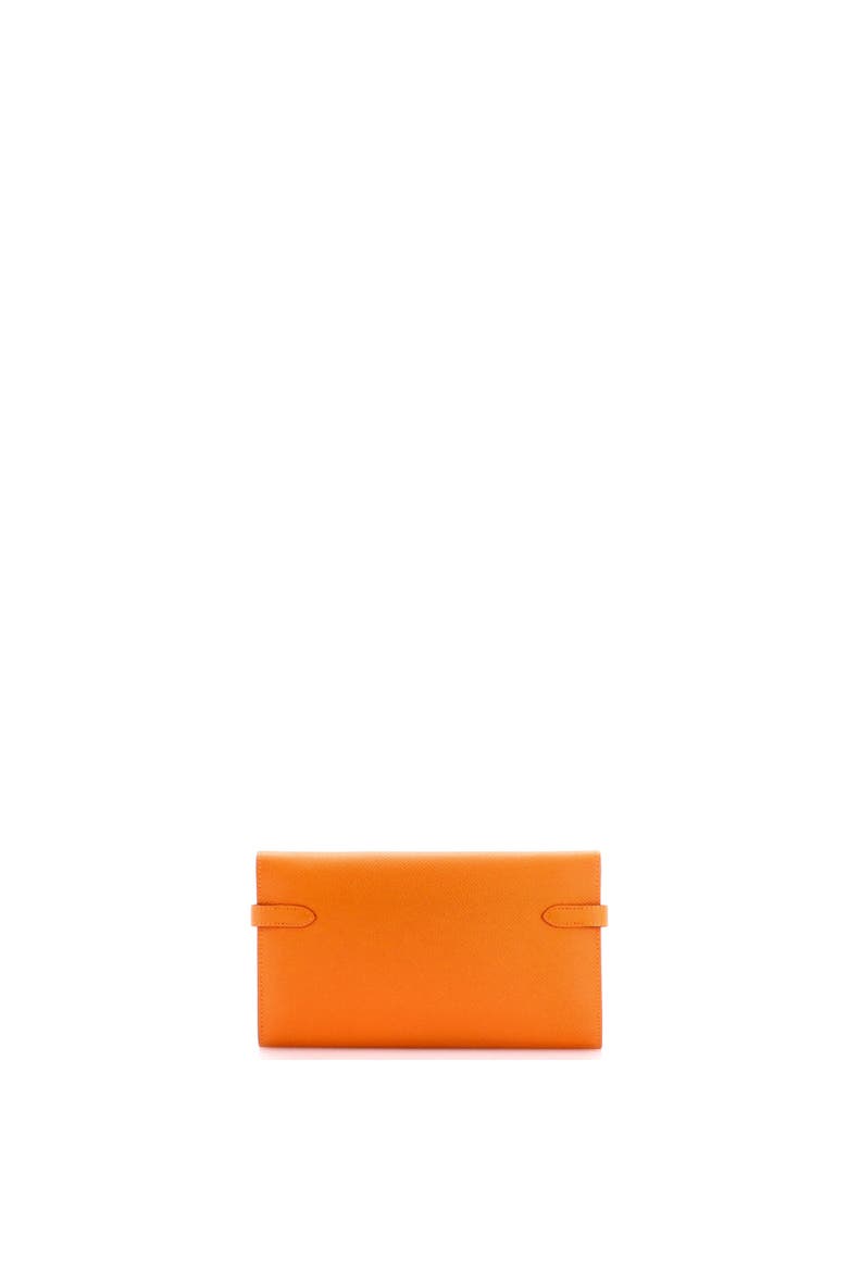 Kelly Wallet Verso Epsom Long, Alternate, color, Orange