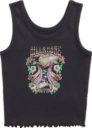 Billabong Kids' Wonderland Calls Crop Graphic Tank