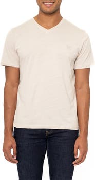 VELLAPAIS Montpellier V-Neck Cotton T-Shirt