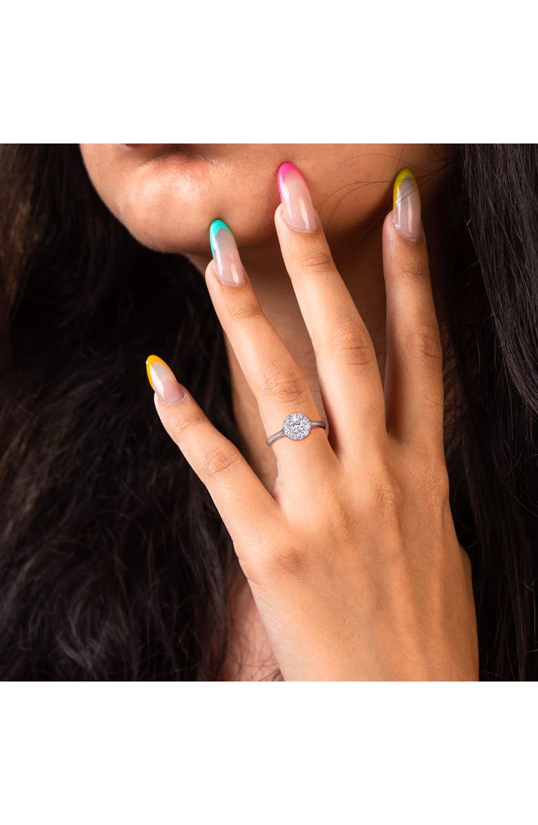 Julianna B. 5/8 CTW Lab-Grown Diamond Halo Ring 14k, Alternate, color, White Gold