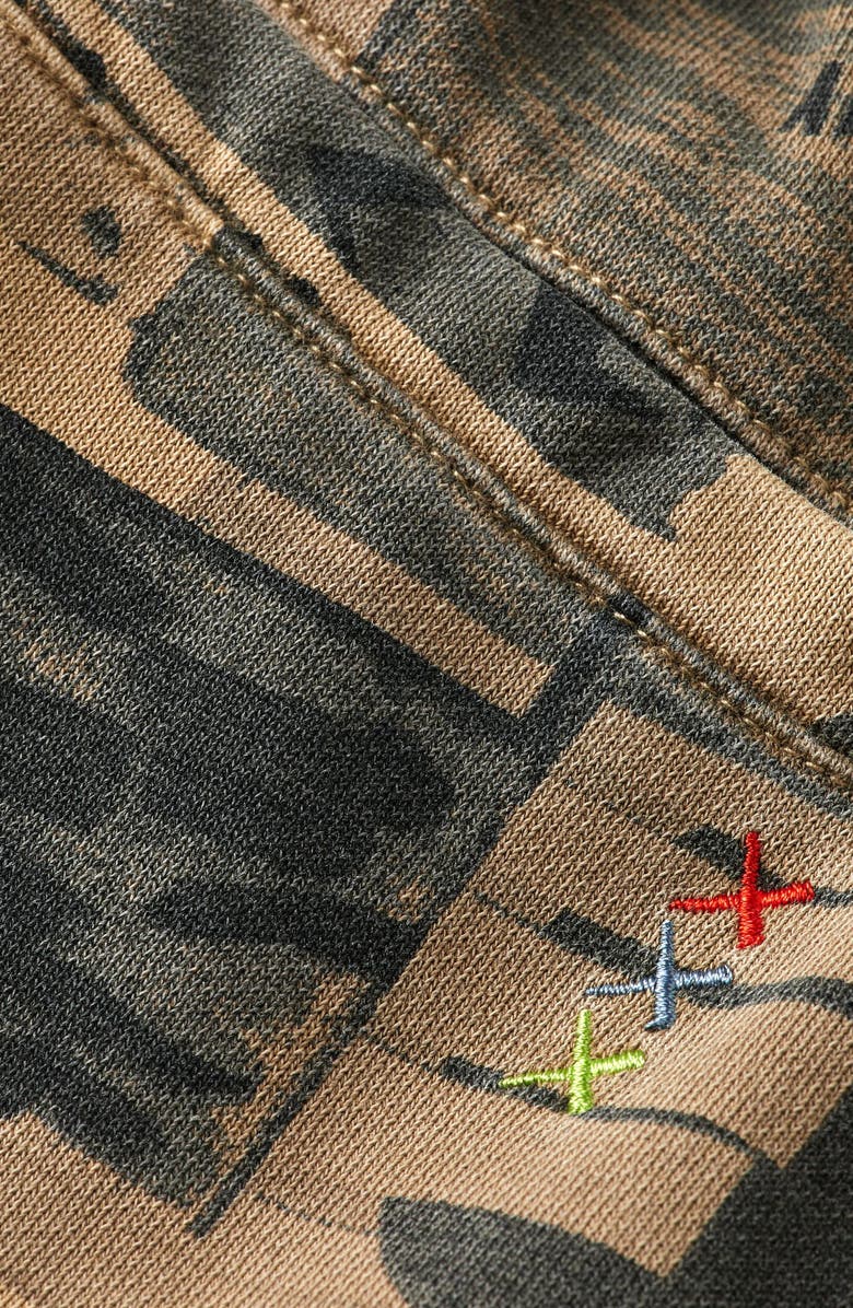 Scotch & Soda Kids' Allover Print Cargo Sweatpants, Alternate, color, Art Dept Collage Plaza Taupe