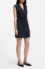BOSS Danjanal Sleeveless Tuxedo Minidress