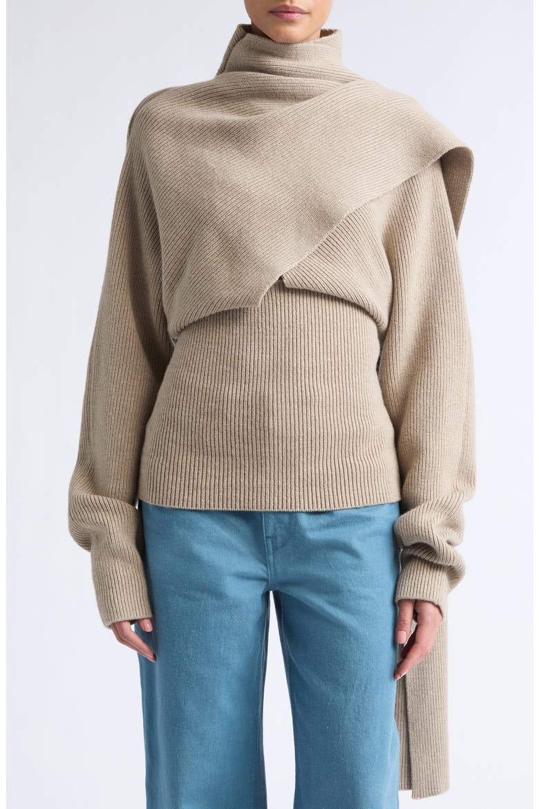Wright Wool & Cashmere Sweater, Main, color, SORREL MELANGE