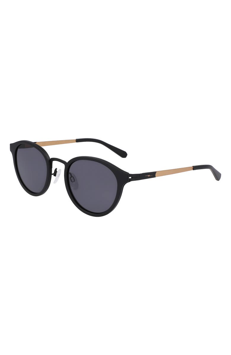 Shinola Arrow 50mm Round Sunglasses, Alternate, color,