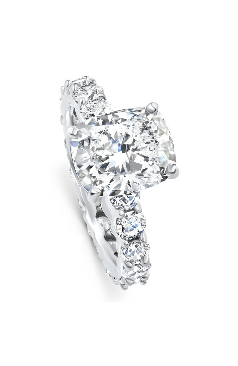 Bliss Diamond Certified 7.90Ct Cushion Diamond Engagement Eternity Ring Gold Lab Grown, Alternate, color, 