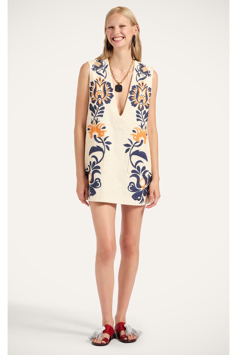 Cream Soda Tunic Placée, Main, color, Selva Placée Blue