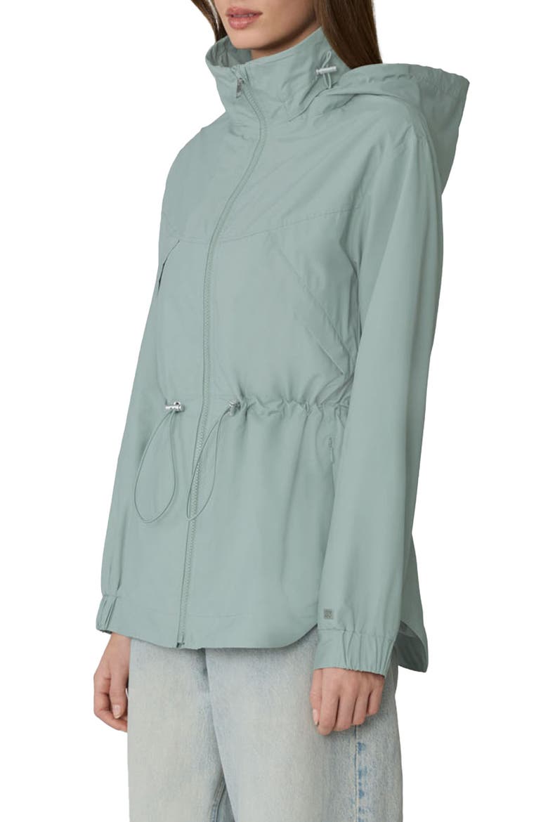 Water Repellent Hooded Coat, Alternate, color, FERN