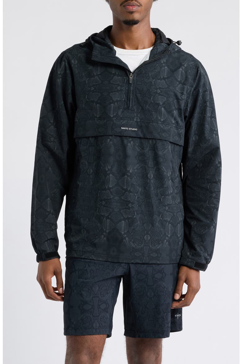 Ultra Snakeskin Half Zip Anorak, Main, color, SNAKESKIN