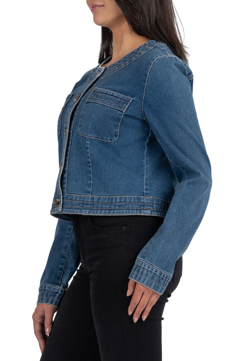 Lorelei Denim Jacket, Alternate, color, MEDIUM WASH