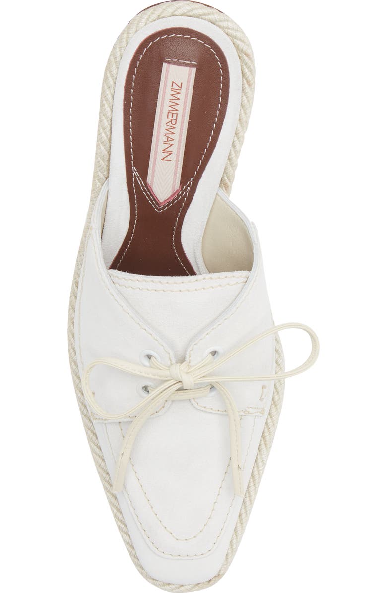 Zimmermann Block Heel Boat Mule, Alternate, color,