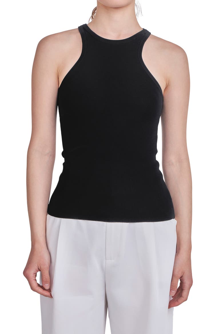 Basic Tank Top, Alternate, color, BLACK