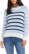 Karen Kane Stripe Crewneck Sweater