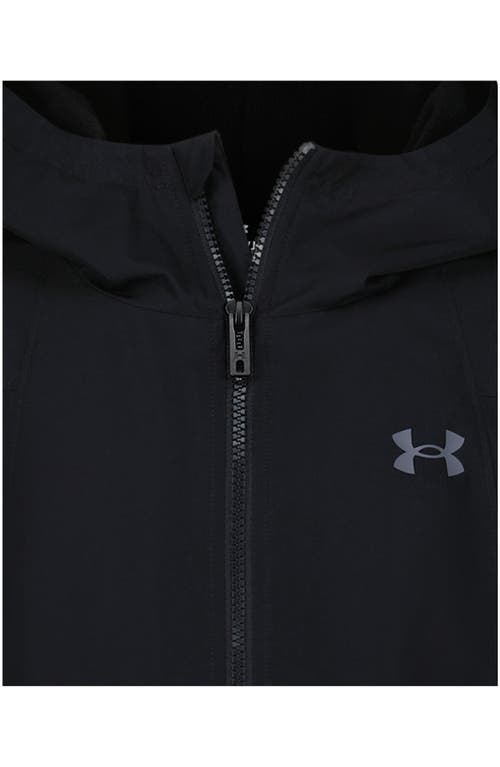 Under Armour Kids' Manataug Windbreaker Jacket In Black