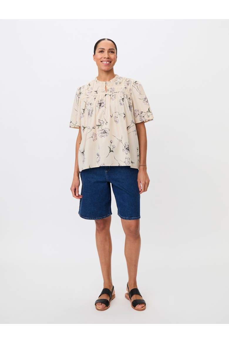 Madanythra Keyhole Floral Blouse, Alternate, color, Lavender