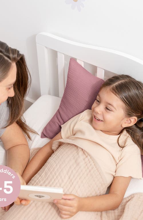 Comfy Cubs Toddler Pillow With Soft Muslin Pillowcase, Pack Of 2 In Mauve