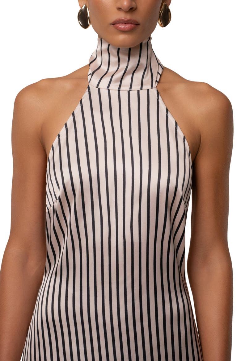 Gleam Striped Maxi Dress, Alternate, color, Ivory