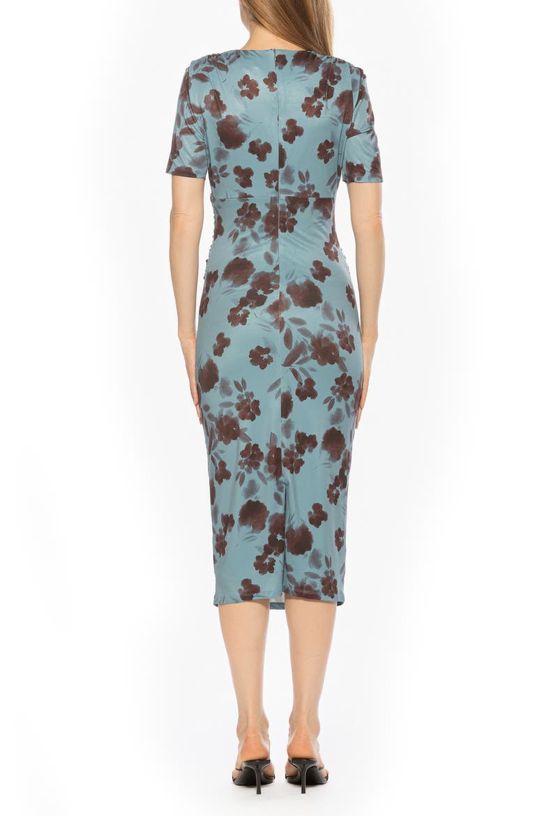 Keaton Sheath Dress, Alternate, color, BLUE FLORAL