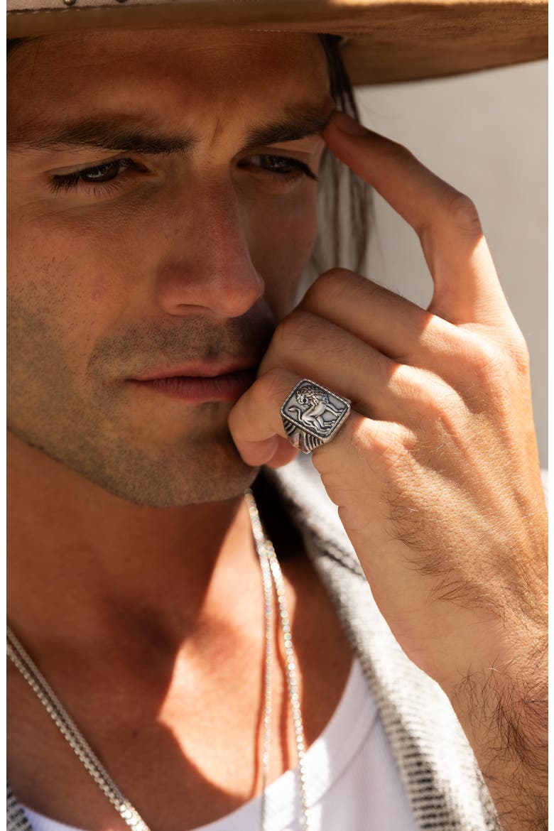 Men's Judah Ring, Alternate, color, SILVER