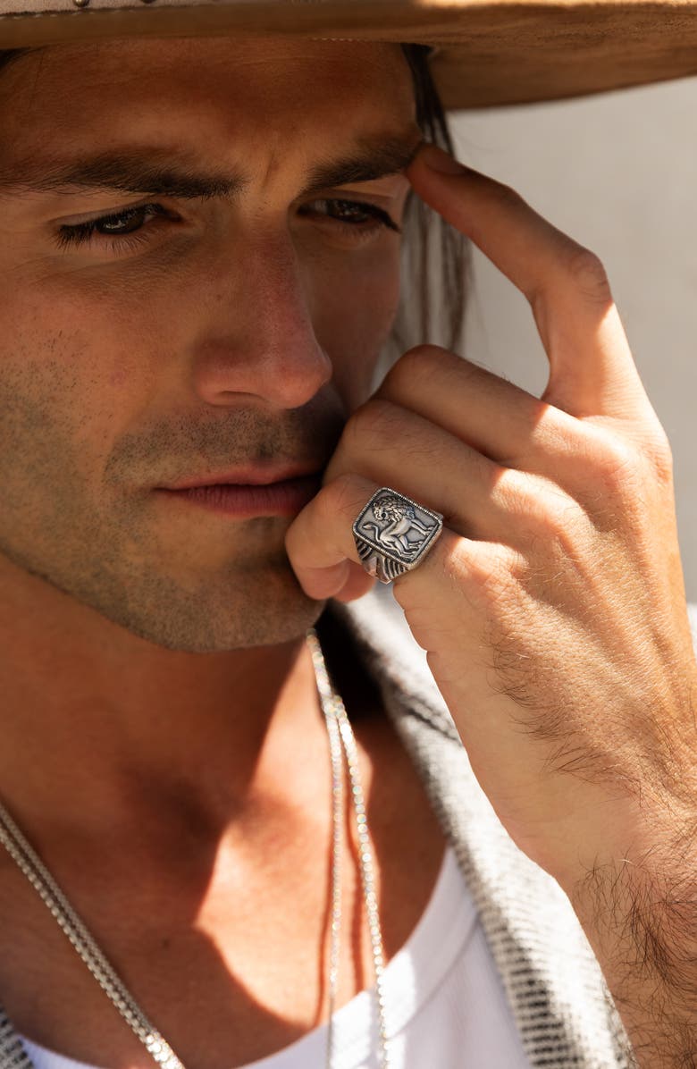 MIRANDA FRYE Men's Judah Ring, Alternate, color, Silver