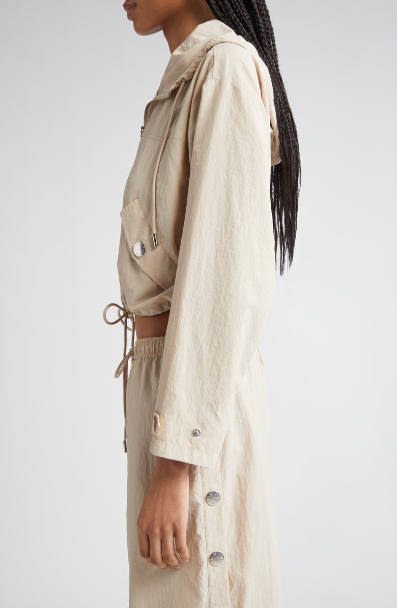 L'AGENCE Bronwyn Water Repellent Crop Anorak, Alternate, color, Cement