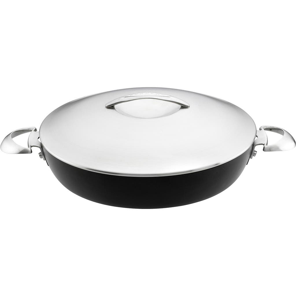 Scanpan Professional 12.5 Inch Chef's Pan With Lid, 4.25 Quart In Black