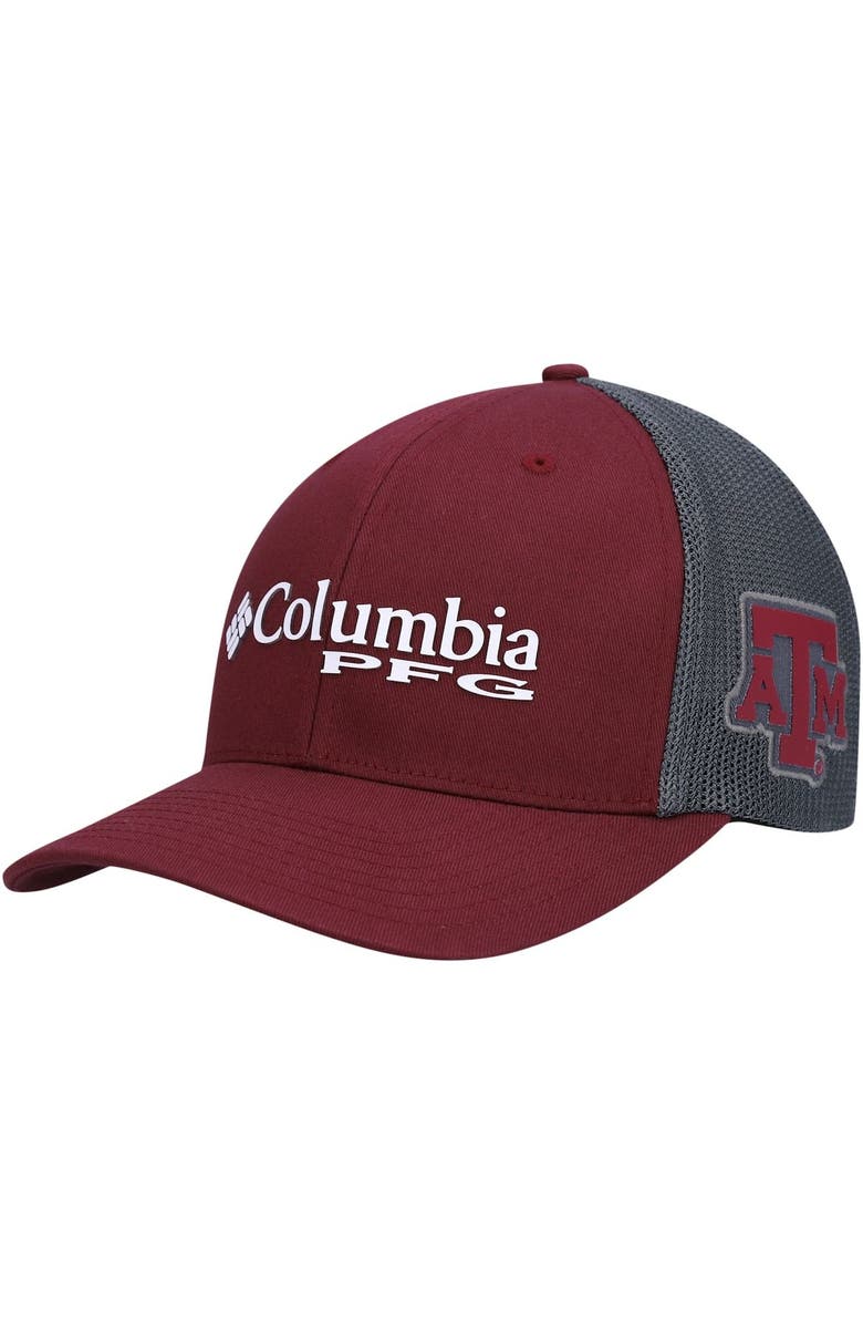 Columbia Men's Columbia Maroon Texas A&M Aggies PFG Snapback Adjustable Hat, Main, color, Maroon